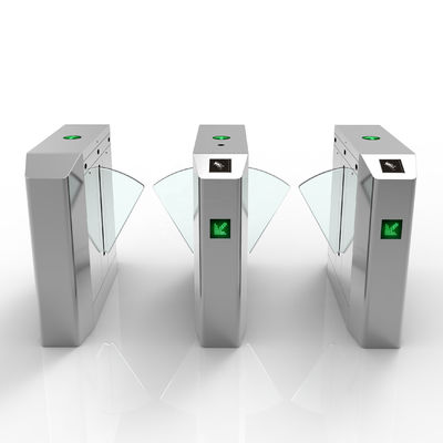 অ্যাপার্টমেন্টের জন্য প্যাসেজ প্রস্থ 550 মিমি RFID ফ্ল্যাপ টার্নস্টাইল প্রত্যাহারযোগ্য প্রবেশদ্বার