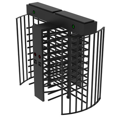 নিরাপত্তা ঘোরানো পূর্ণ উচ্চতা Turnstile গেট 120 ডিগ্রী ডুয়াল চ্যানেল অ্যাক্সেস কন্ট্রোল সিস্টেম