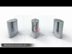 বিমানবন্দর নিরাপত্তা স্লাইডিং টার্নস্টাইল ইলেকট্রনিক অ্যাক্সেস কন্ট্রোল কার্ড রিডার মুখের স্বীকৃতি