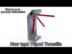 120W নিরাপত্তা ট্রাইপড টার্নস্টাইল গেট খোলার ট্রানজিট গতি 30-45 ব্যক্তি প্রতি মিনিটে