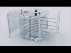 RS485 ইন্টারফেস হাফ হাইট গেট টার্নস্টাইল সিকিউরিটি গেটস 550 মিমি