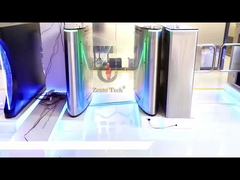 আঙ্গুলের ছাপ সহ এক্রাইলিক আর্ম ফ্ল্যাপ ব্যারিয়ার টার্নস্টাইল 40 ব্যক্তি/মিনিট